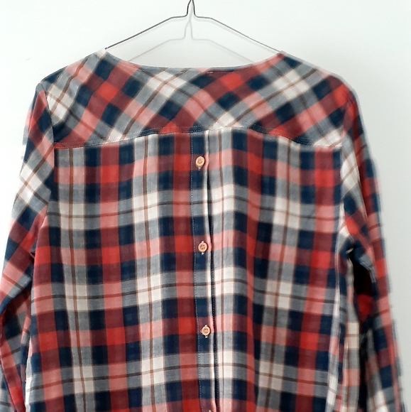 Phoenix & Thread Plaid Blouse - Picture 2 of 2